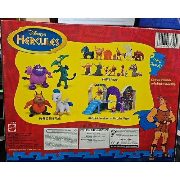 Mattel Disney's Hercules Man of Myth 5 Figures Playset Arcotoys 67824 NIB - Picture 2 of 6